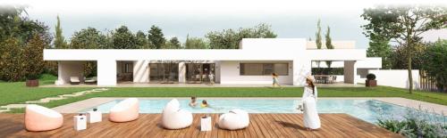 Anteproyecto de vivienda unifamiliar aislada con piscina en Boadilla del Monte (Madrid)