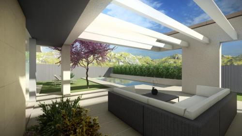 Vivienda unifamiliar aislada y piscina en Los Fresnos. Boadilla del Monte (Madrid)